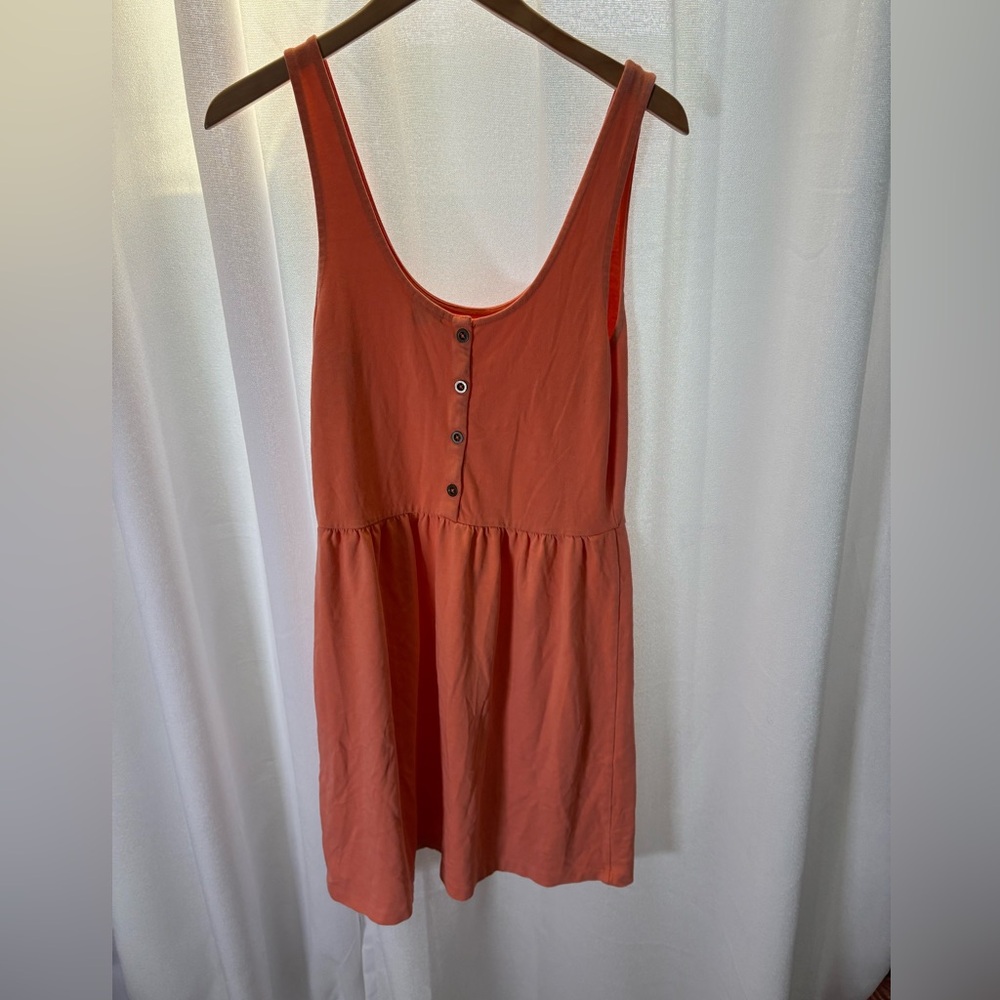 J. Crew‎ Orange Viscose Dress Size Medium EUC